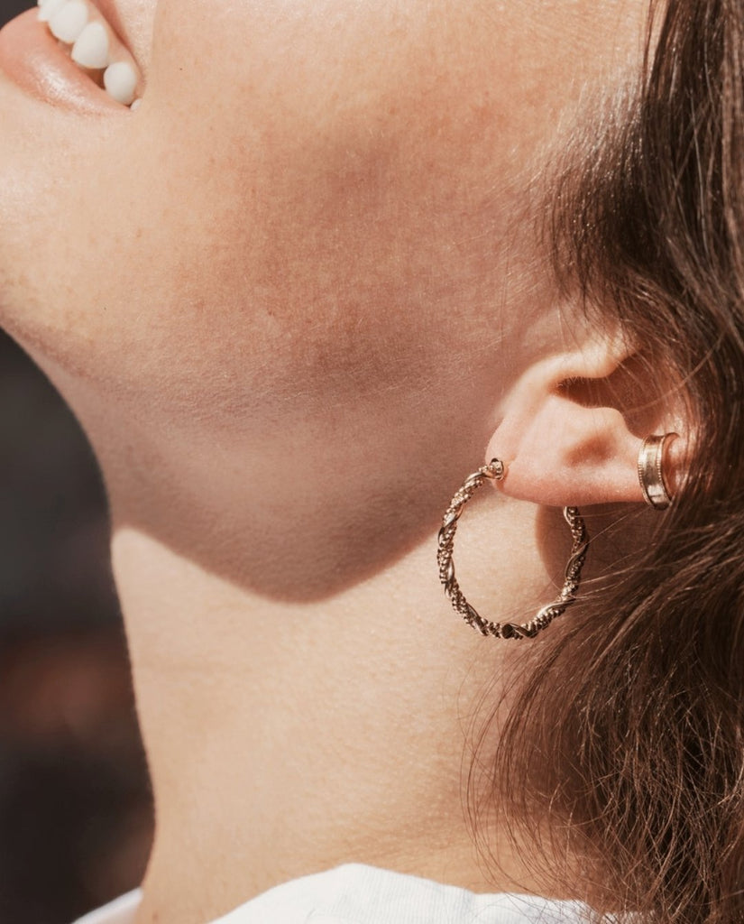 Boucles d'oreilles plaqué or - KUBE STORE