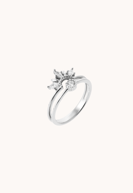 Bague Amélia Argent - KUBE STORE