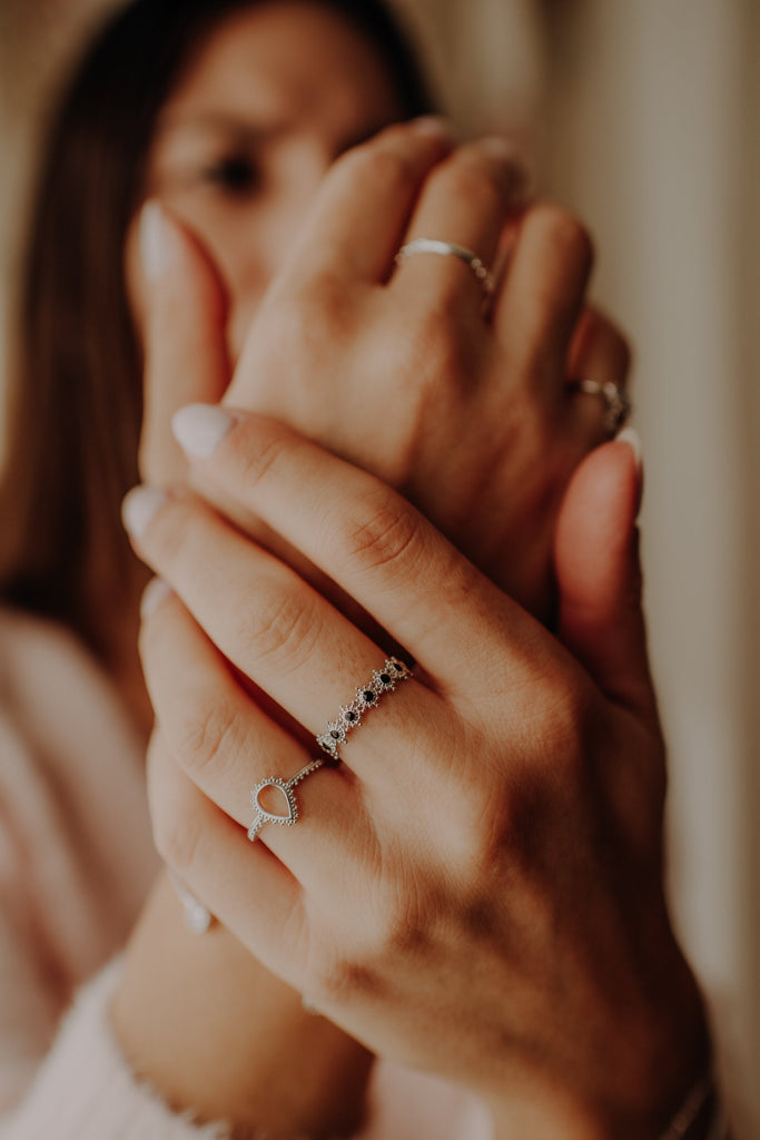 Bague Malika Argent - KUBE STORE