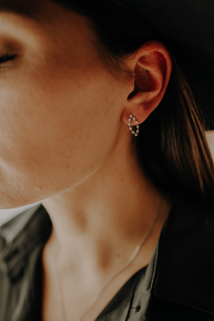 Boucles Tania Argent - KUBE STORE