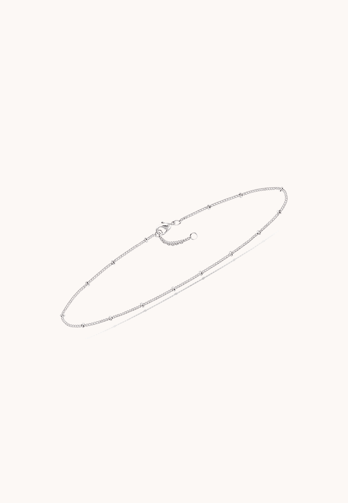 Chaîne de cheville Elvira Argent - KUBE STORE